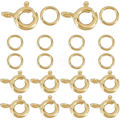 10Pcs 925 Sterling Silver Spring Ring Clasps STER-CN0001-22G-1