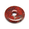 Donut/Pi Disc Natural Gemstone Pendants G-L234-30mm-03-2