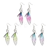 316 Surgical Stainless Steel Wing Dangle Earrings EJEW-TA00586-1