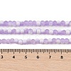 Frosted Crackle Glass Beads Strands GLAA-U001-4mm-M04-4