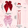 6 Styles Bowknot Polyester Hair Barrettes PHAR-SP0001-22B-2