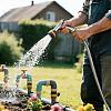 201 Stainless Steel & Aluminum Garden Hose Pipe AJEW-WH0696-686B-5