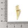 Rack Plating Brass Micro Pave Cubic Zirconia Pendants KK-C052-25G-3