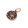 Spray Painted Brass Charms KK-CBAEB58-03B-2