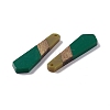 Opaque Resin & Walnut Wood Pendants RESI-M027-10A-2