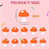 20Pcs Mushroom Silicone Focal Beads JX901G-2