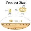 DIY Brass Cord Ends & Silicone Slide Charms Findings Kits KK-CJ0003-51-2