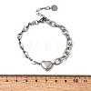 304 Stainless Steel Link Bracelets BJEW-H644-14P-5