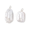 Natural Keshi Pearl Pendants PALLOY-JF04812-02-1
