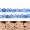 Dyed Natural White Jade Beads Strands X-G-T139-4mm-60-16-5
