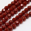 Faceted(32 Facets) Glass Beads Strands EGLA-J042-8mm-24-1