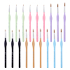 18Pcs Plastic Micro Detail Paint Brush AJEW-WH0696-658-1