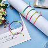 5Pcs 5 Color Braided Nylon Thread Cord Bracelets Set BJEW-SW00049-05-4