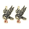 Alloy with Black Enamel Pendants AL-CBA2919-02G-01-1