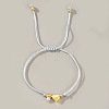 Imitation Pearl Charm Bracelets SI5748-14-1