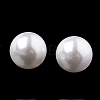 Eco-Friendly Plastic Imitation Pearl Beads X-MACR-S278-10mm-01-2