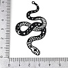 Spray Painted 430 Stainless Steel Etched Metal Embellishments Big Pendants STAS-A192-01EB-3