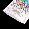 50Pcs Flower & Butterfly Theme OPP Plastic Packaging Bags ABAG-F011-06-3