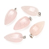 Natural Rose Quartz Pendants GG-K002-16J-1