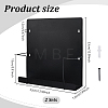 Carbon Iron Alloy Wall-Mounted Magazine Rack with Hooks ODIS-WH0095-024-2