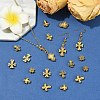 60Pcs 6 Styles Tibetan Style Zinc Alloy Beads FIND-YW0012-02-4