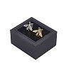 Plastic Overturn Cufflink Storage Boxes CON-WH0095-227-1