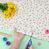 Flower Pattern Cotton Fabric DIY-WH0504-985B-3