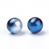 Rainbow Acrylic Imitation Pearl Beads OACR-R065-10mm-A11-2