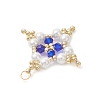 7Pcs Glass Seed Beaded Star Pendants PALLOY-MZ01165-5