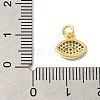 Real 18K Gold Plated Rack Plating Brass Micro Pave Cubic Zirconia Pendants Charms KK-S396-01A-3