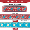 Ethnic style Embroidery Polyester Ribbons OCOR-WH0077-27D-2