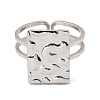 Non-Tarnish 304 Stainless Steel Open Cuff Rings RJEW-Z018-17P-2