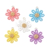 Glass Seed Beaded Pendants PALLOY-MZ01359-1
