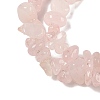 Natural Rose Quartz Chip Bead Strands G-M205-02A-3