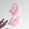 Polyester Woven Web/Net with Feather Wind Chime Pendant Decorations PW22111462793-1