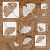5Pcs 5 Styles Autumn PET Hollow Out Drawing Painting Stencils DIY-WH0394-0085-2