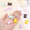 6Pcs 6 Colors Food Grade Eco-Friendly Silicone Beads SIL-CA0001-78-3