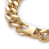 304 Stainless Steel Curb Chain Bracelets BJEW-I279-01G-4