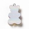 Rainbow Color Translucent Resin Pendants X1-CRES-K010-01A-2