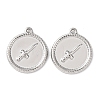 304 Stainless Steel Pendants STAS-P432-01B-P-1