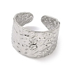 Hammered 304 Stainless Steel Loop Ring Base STAS-G375-01P-2