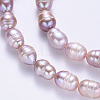 Natural Cultured Freshwater Pearl Beads Strands PEAR-N012-07H-4