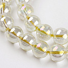 Electroplate Glass Beads Strands GLAA-K025-FR-6mm-A04-3