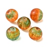 Handmade Gold Sand Lampwork Beads LAMP-WH0001-10A-2