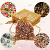 100Pcs Rose Printed Organza Bags OP-SP0001-06B-5