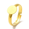 Mixed Adjustable Brass Pad Ring Findings EC541-M-RS-4
