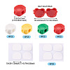 16Pcs 4 Colors PP Plastic Cable Organizers Clips Holder AJEW-TA0003-67-3