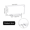 3 Sets Transparent Acrylic Currency Display Frames ODIS-CA0001-14-2