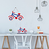 AHADERMAKER 2Pcs 2 Style Independence Day Bicycle Boxwood Home Display Decorations & Pendant Ornaments DIY-GA0004-87-5