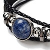 Natural Natural Blue Spot Jasper Multi-strand Bracelets BJEW-Q337-01I-2